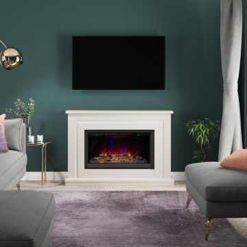 FLARE Collection by Be Modern Wellbank Electric Fireplace Suite